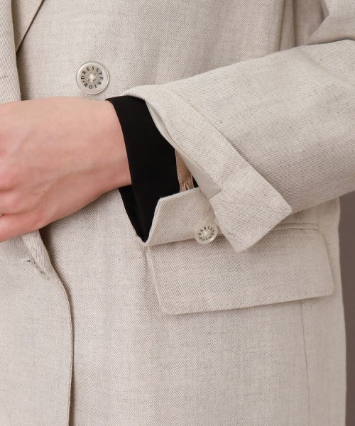 【CLASSY.5月号掲載】【セットアップ可】コットンリネンダブルジャケット 人気・おすすめ｜安定人気・収納便利におすすめ 期間限定割引 配送追跡可 国内発送・メーカー保証対応