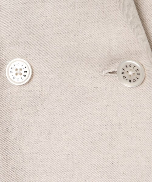 【CLASSY.5月号掲載】【セットアップ可】コットンリネンダブルジャケット 人気・おすすめ｜安定人気・収納便利におすすめ 期間限定割引 配送追跡可 国内発送・メーカー保証対応