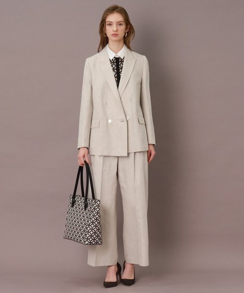 【CLASSY.5月号掲載】【セットアップ可】コットンリネンダブルジャケット 人気・おすすめ｜安定人気・収納便利におすすめ 期間限定割引 配送追跡可 国内発送・メーカー保証対応