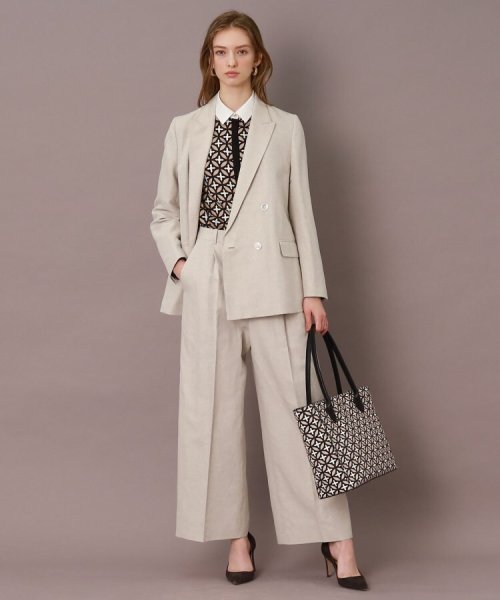 【CLASSY.5月号掲載】【セットアップ可】コットンリネンダブルジャケット 人気・おすすめ｜安定人気・収納便利におすすめ 期間限定割引 配送追跡可 国内発送・メーカー保証対応