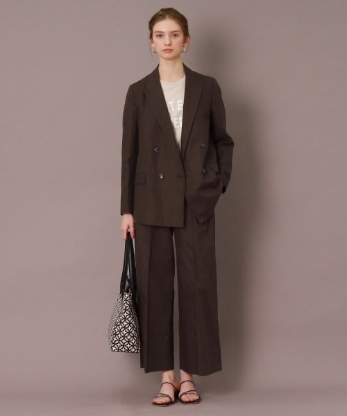 【CLASSY.5月号掲載】【セットアップ可】コットンリネンダブルジャケット 人気・おすすめ｜安定人気・収納便利におすすめ 期間限定割引 配送追跡可 国内発送・メーカー保証対応