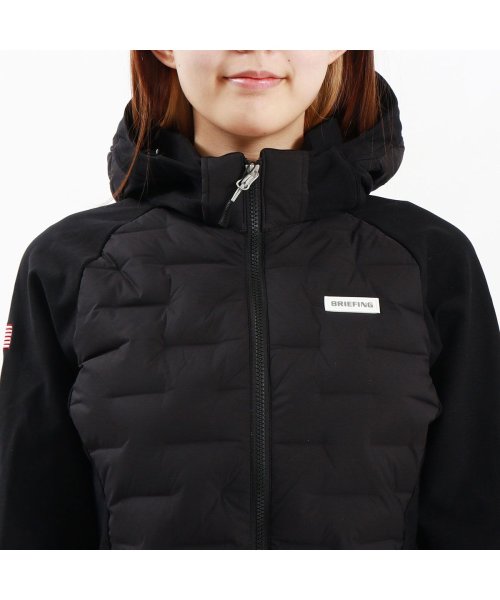 日本正規品 ブリーフィング ゴルフ ウェア 冬 秋 BRIEFING GOLF ダウンジャケット ショート フード付き 防寒 軽量 細身 BRG233W40 
