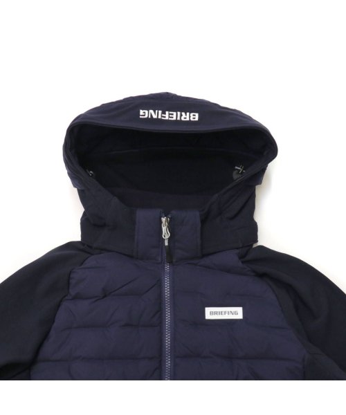 日本正規品 ブリーフィング ゴルフ ウェア 冬 秋 BRIEFING GOLF ダウンジャケット ショート フード付き 防寒 軽量 細身 BRG233W40 