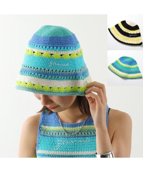 セール】GANNI クロシェ バケットハット Cotton Crochet Bucket Hat 