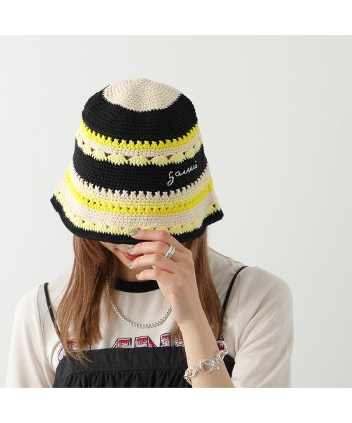 セール】GANNI クロシェ バケットハット Cotton Crochet Bucket Hat 