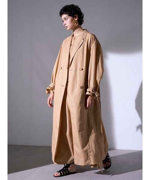 ロングトレンチコート 予めご了承ください