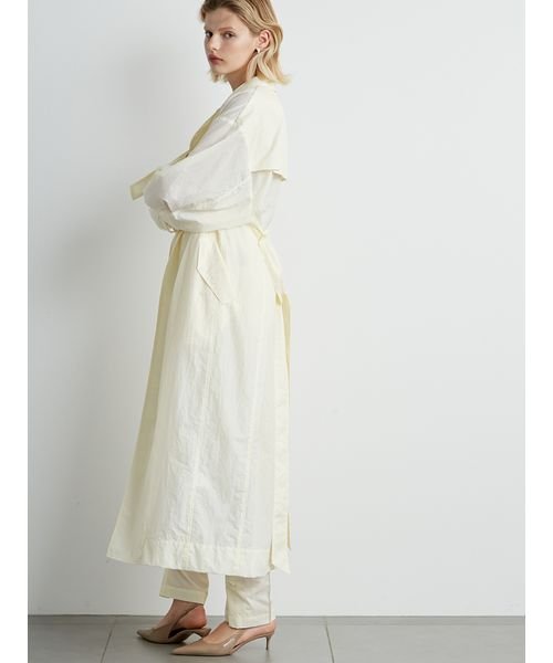 ロングトレンチコート 予めご了承ください