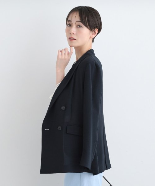 【こなれSETUP／裏なし／UVケア／吸水速乾】ダブルジャケット SETUP この製品は この効果は永久的ではありません