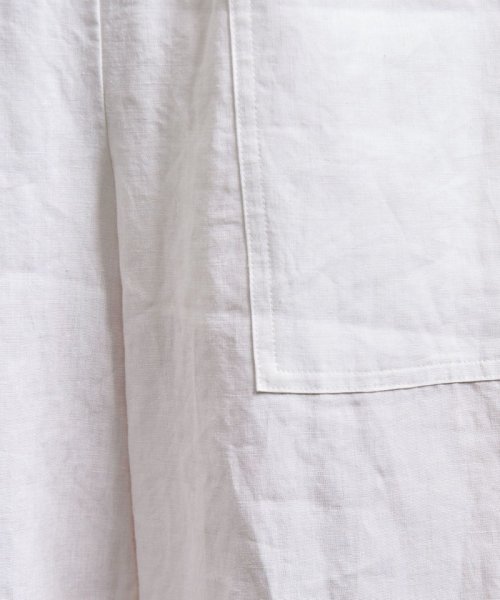 UNITED ARROWS(ユナイテッドアローズ)/パッチポケット リネンパンツ WHITE/img12