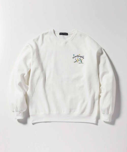 Mark Gonzales(Mark Gonzales)/MARK GONZALES ARTWORK COLLECTION(マーク ゴンザレス)バックプリントクルーネックプルオーバー/2type/5colors/img04