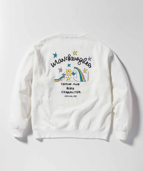 Mark Gonzales(Mark Gonzales)/MARK GONZALES ARTWORK COLLECTION(マーク ゴンザレス)バックプリントクルーネックプルオーバー/2type/5colors/img05