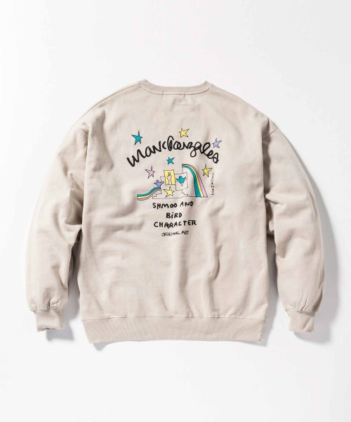 Mark Gonzales(Mark Gonzales)/MARK GONZALES ARTWORK COLLECTION(マーク ゴンザレス)バックプリントクルーネックプルオーバー/2type/5colors/img12