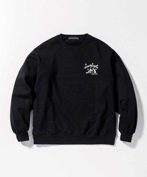 Mark Gonzales(Mark Gonzales)/MARK GONZALES ARTWORK COLLECTION(マーク ゴンザレス)バックプリントクルーネックプルオーバー/2type/5colors/img25