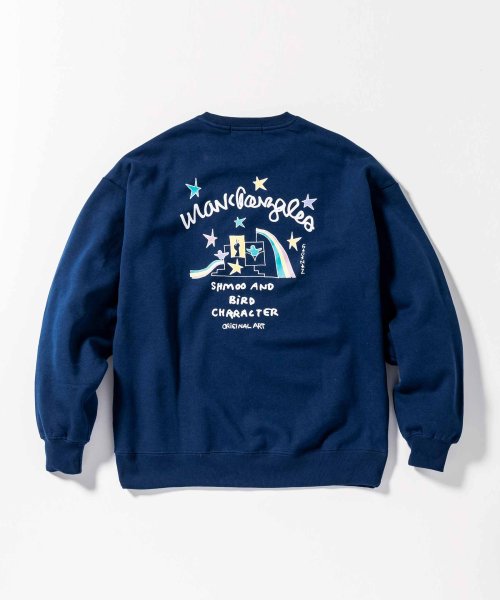 Mark Gonzales(Mark Gonzales)/MARK GONZALES ARTWORK COLLECTION(マーク ゴンザレス)バックプリントクルーネックプルオーバー/2type/5colors/img33