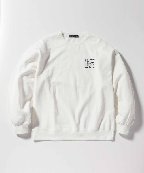 Mark Gonzales(Mark Gonzales)/MARK GONZALES ARTWORK COLLECTION(マーク ゴンザレス)バックプリントクルーネックプルオーバー/2type/5colors/img39