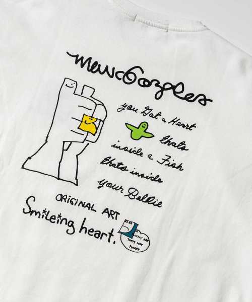 Mark Gonzales(Mark Gonzales)/MARK GONZALES ARTWORK COLLECTION(マーク ゴンザレス)バックプリントクルーネックプルオーバー/2type/5colors/img41