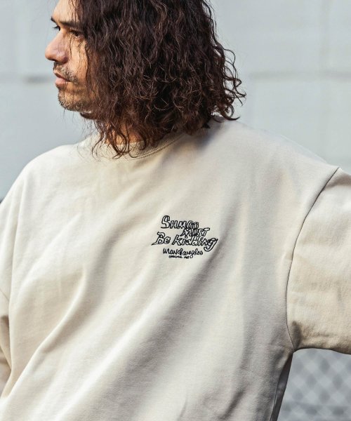 Mark Gonzales(Mark Gonzales)/MARK GONZALES ARTWORK COLLECTION(マーク ゴンザレス)バックプリントクルーネックプルオーバー/3type/5colors/img44