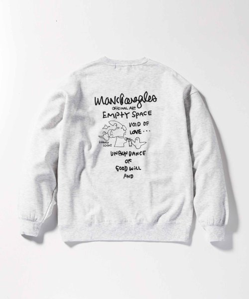 Mark Gonzales(Mark Gonzales)/MARK GONZALES ARTWORK COLLECTION(マーク ゴンザレス)バックプリントクルーネックプルオーバー/3type/5colors/img89