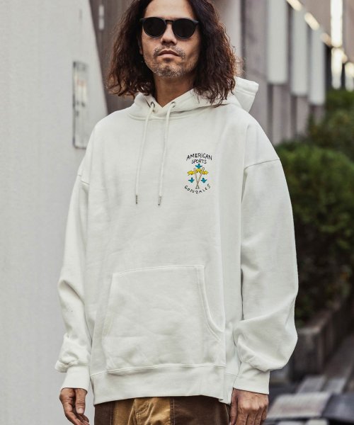 Mark Gonzales(Mark Gonzales)/MARK GONZALES ARTWORK COLLECTION(マーク ゴンザレス)バックプリントプルパーカー/3type/5colors/img01