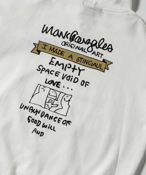 Mark Gonzales(Mark Gonzales)/MARK GONZALES ARTWORK COLLECTION(マーク ゴンザレス)バックプリントプルパーカー/3type/5colors/img41