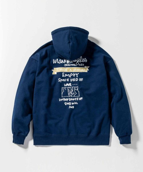 Mark Gonzales(Mark Gonzales)/MARK GONZALES ARTWORK COLLECTION(マーク ゴンザレス)バックプリントプルパーカー/3type/5colors/img61