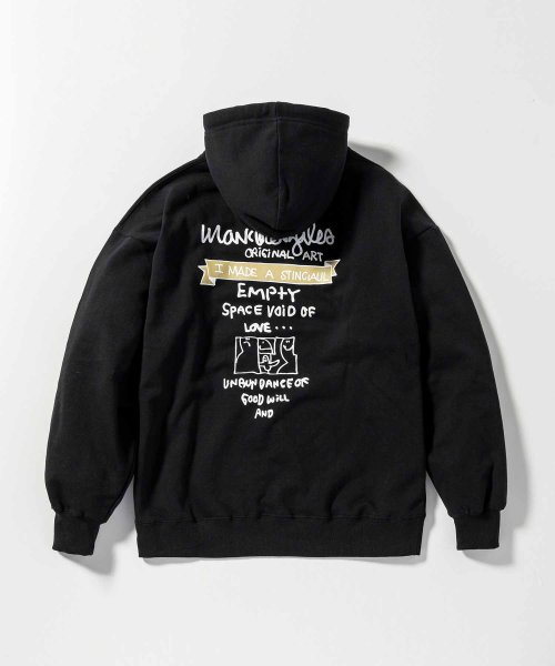 Mark Gonzales(Mark Gonzales)/MARK GONZALES ARTWORK COLLECTION(マーク ゴンザレス)バックプリントプルパーカー/3type/5colors/img68