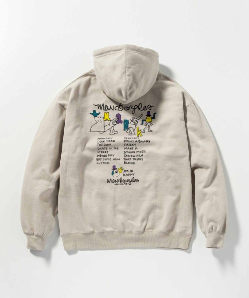 Mark Gonzales(Mark Gonzales)/MARK GONZALES ARTWORK COLLECTION(マーク ゴンザレス)バックプリントプルパーカー/3type/5colors/img82
