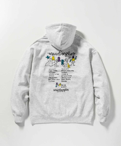 Mark Gonzales(Mark Gonzales)/MARK GONZALES ARTWORK COLLECTION(マーク ゴンザレス)バックプリントプルパーカー/3type/5colors/img89