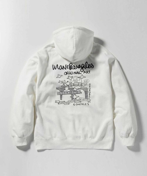 Mark Gonzales(Mark Gonzales)/MARK GONZALES ARTWORK COLLECTION(マーク ゴンザレス)バックプリントプルパーカー/2type/5colors/img05