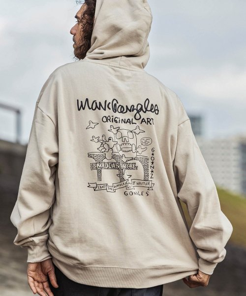 Mark Gonzales(Mark Gonzales)/MARK GONZALES ARTWORK COLLECTION(マーク ゴンザレス)バックプリントプルパーカー/2type/5colors/img09