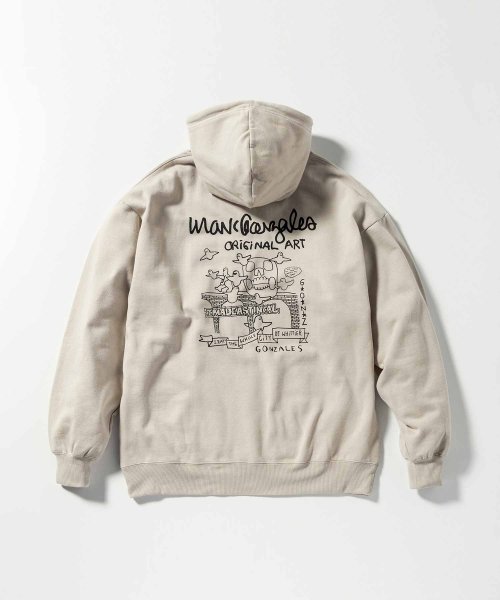 Mark Gonzales(Mark Gonzales)/MARK GONZALES ARTWORK COLLECTION(マーク ゴンザレス)バックプリントプルパーカー/2type/5colors/img13