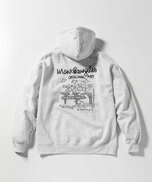 Mark Gonzales(Mark Gonzales)/MARK GONZALES ARTWORK COLLECTION(マーク ゴンザレス)バックプリントプルパーカー/2type/5colors/img20