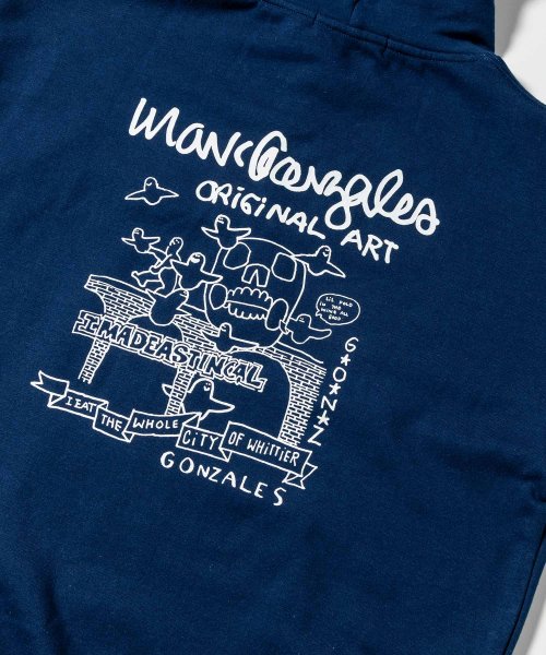 Mark Gonzales(Mark Gonzales)/MARK GONZALES ARTWORK COLLECTION(マーク ゴンザレス)バックプリントプルパーカー/2type/5colors/img28