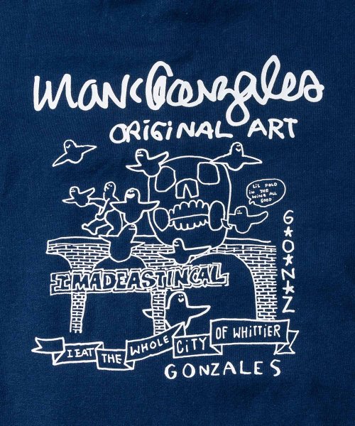 Mark Gonzales(Mark Gonzales)/MARK GONZALES ARTWORK COLLECTION(マーク ゴンザレス)バックプリントプルパーカー/2type/5colors/img29