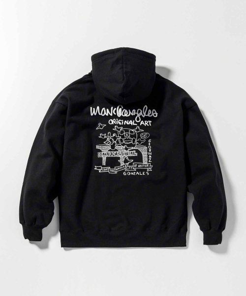 Mark Gonzales(Mark Gonzales)/MARK GONZALES ARTWORK COLLECTION(マーク ゴンザレス)バックプリントプルパーカー/2type/5colors/img34