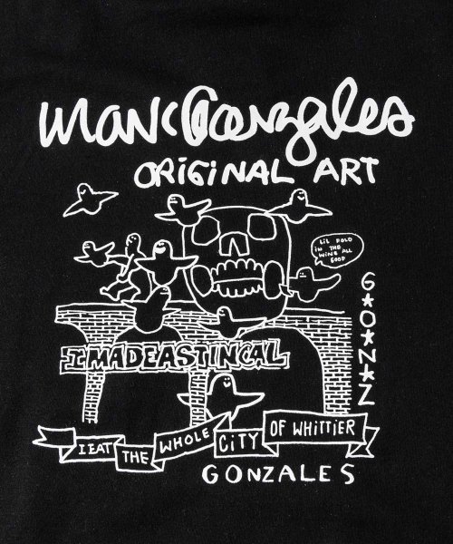 Mark Gonzales(Mark Gonzales)/MARK GONZALES ARTWORK COLLECTION(マーク ゴンザレス)バックプリントプルパーカー/2type/5colors/img36