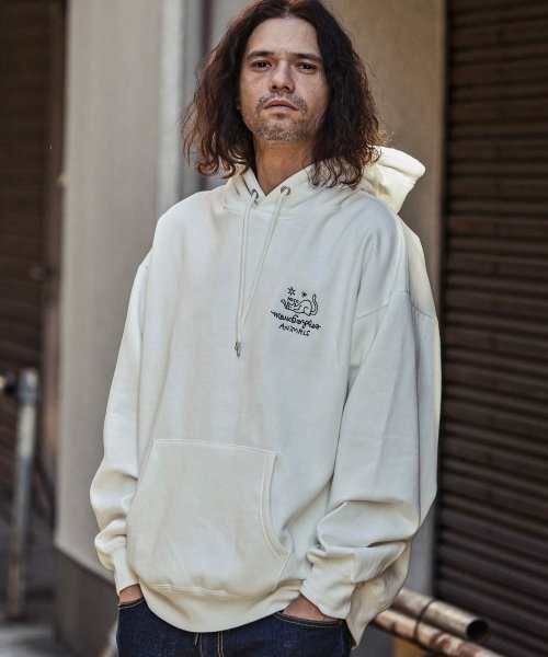 Mark Gonzales(Mark Gonzales)/MARK GONZALES ARTWORK COLLECTION(マーク ゴンザレス)バックプリントプルパーカー/2type/5colors/img37