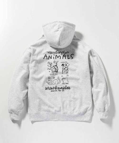 Mark Gonzales(Mark Gonzales)/MARK GONZALES ARTWORK COLLECTION(マーク ゴンザレス)バックプリントプルパーカー/2type/5colors/img55