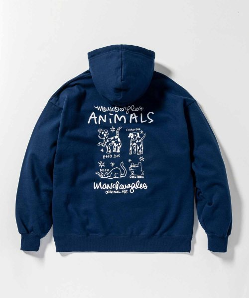 Mark Gonzales(Mark Gonzales)/MARK GONZALES ARTWORK COLLECTION(マーク ゴンザレス)バックプリントプルパーカー/2type/5colors/img62