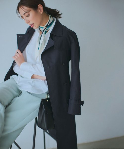 コットンポリエステルギャバジン ロング トレンチコート ロング コットンポリエステルギャバジン トレンチコート Y2194824068(16731円)