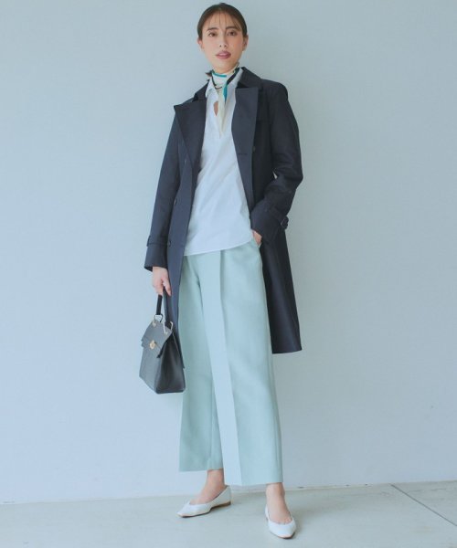 コットンポリエステルギャバジン ロング トレンチコート ロング コットンポリエステルギャバジン トレンチコート Y2194824068(16731円)