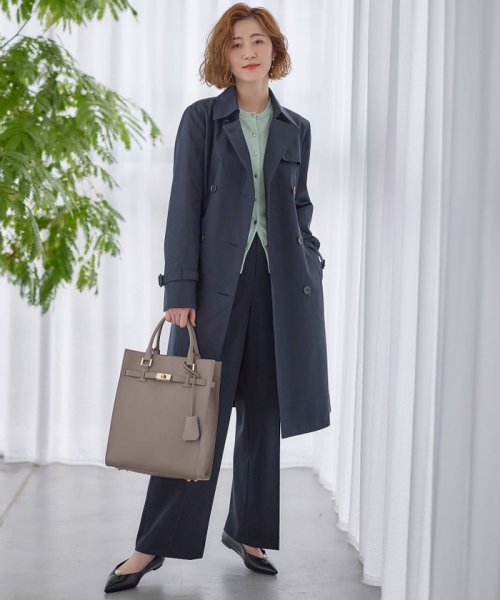 コットンポリエステルギャバジン ロング トレンチコート ロング コットンポリエステルギャバジン トレンチコート Y2194824068(16731円)