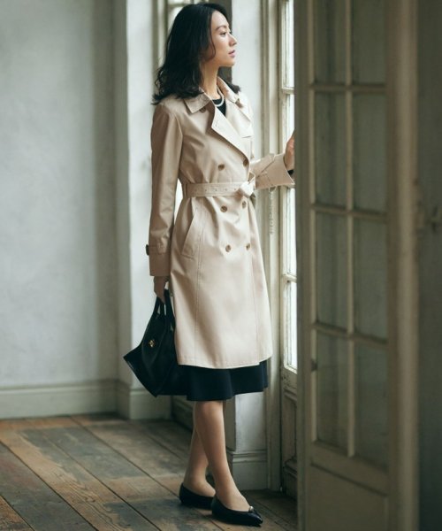 コットンポリエステルギャバジン ロング トレンチコート ロング コットンポリエステルギャバジン トレンチコート Y2194824068(16731円)