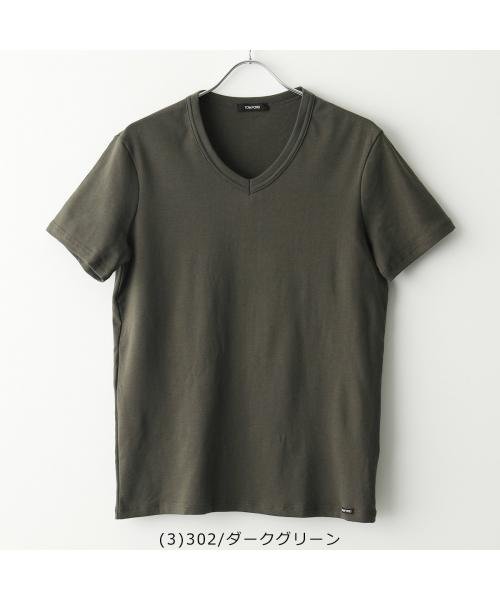 TOM FORD(トムフォード)/TOM FORD Tシャツ T4M09 104 Vネック 半袖 コットン/img10