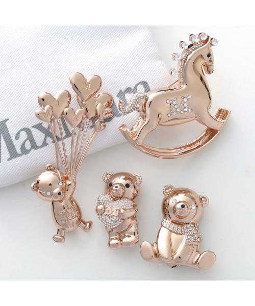 MaxMara テディ　メタル　ブローチ MAX MARA ブローチ TEDDYBROOCH メタル テディ【公式WEBショップ】