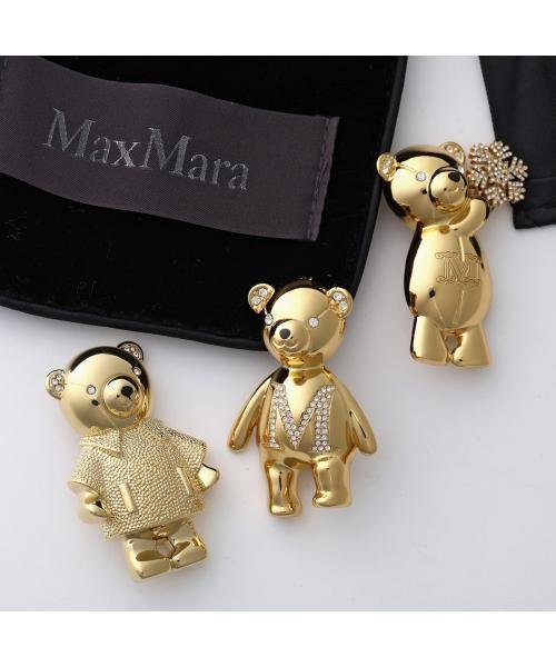 MAX MARA ブローチ TEDDYBROOCH メタル テディ ブローチ MAX MARA TEDDYBROOCH メタル