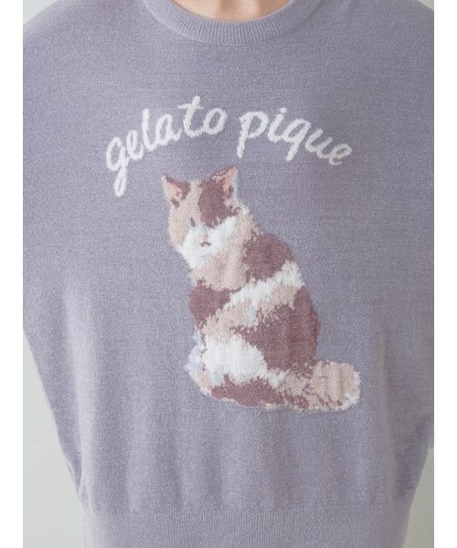 gelato pique(gelato pique)/ねこジャガードプルオーバー/img11