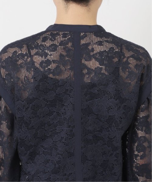 コットンレース ノーカラージャケット VERMEIL par