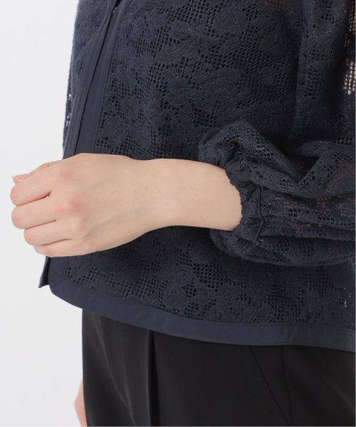 コットンレース ノーカラージャケット VERMEIL par