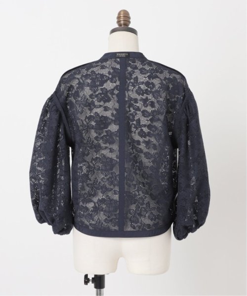 コットンレース ノーカラージャケット VERMEIL par